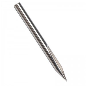 Metallgraveringsbit, EnPoint 30-graders V-bit hårdmetall Tuff spets Cone-form CNC-gravyrbit med 2-flöjts Striaght-spår 1/8 \