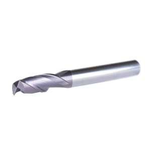 2 flöjter 1/4 tum Shank Square Nose End Mill Carbide CNC Upcut Router Bits Tiain Coated, 2 1/2 inches Length